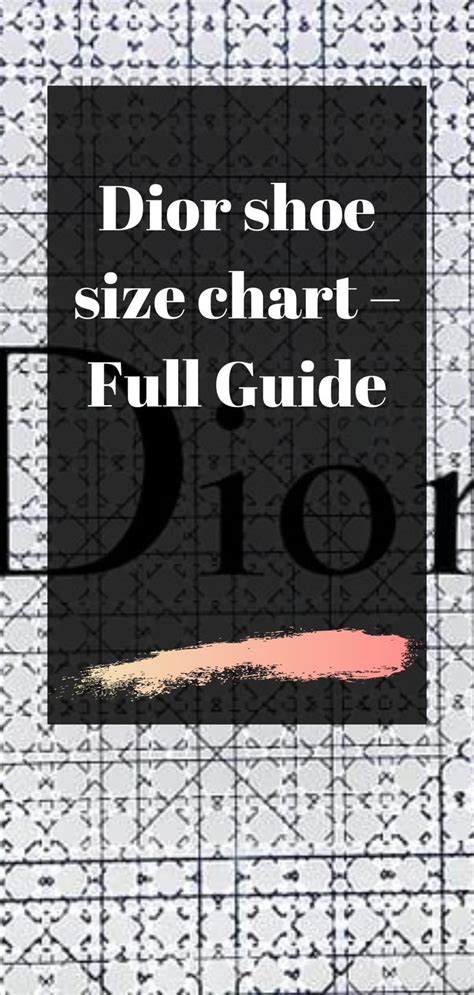 size chart dior|Dior size to us.